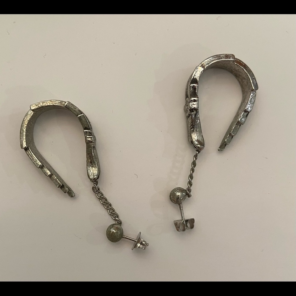 Harley-Davidson earrings.